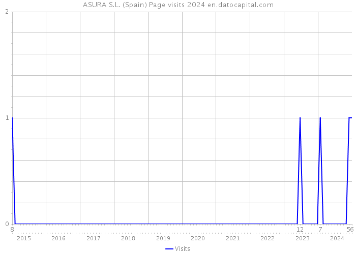 ASURA S.L. (Spain) Page visits 2024 