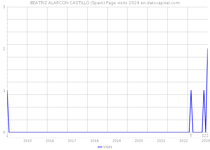 BEATRIZ ALARCON CASTILLO (Spain) Page visits 2024 