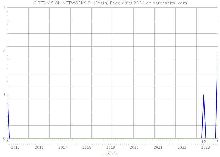 CIBER VISION NETWORKS SL (Spain) Page visits 2024 