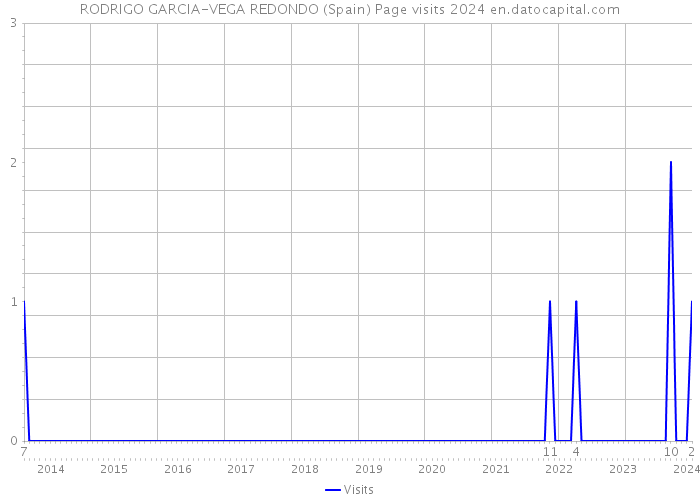 RODRIGO GARCIA-VEGA REDONDO (Spain) Page visits 2024 