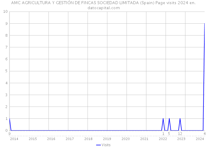 AMC AGRICULTURA Y GESTIÓN DE FINCAS SOCIEDAD LIMITADA (Spain) Page visits 2024 