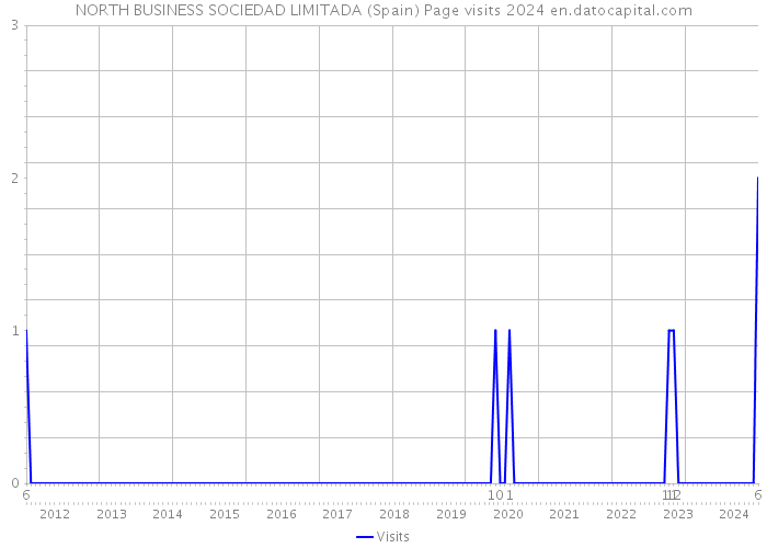 NORTH BUSINESS SOCIEDAD LIMITADA (Spain) Page visits 2024 