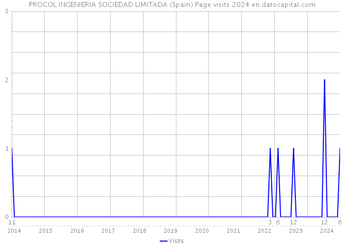 PROCOL INGENIERIA SOCIEDAD LIMITADA (Spain) Page visits 2024 