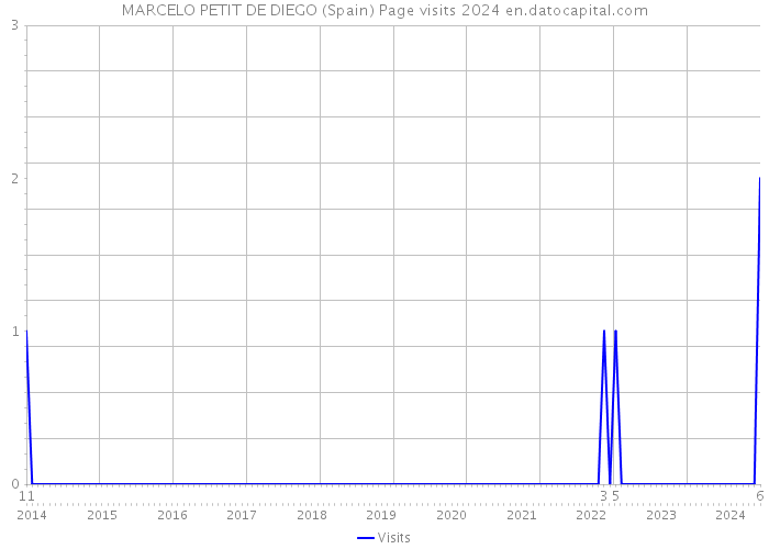 MARCELO PETIT DE DIEGO (Spain) Page visits 2024 