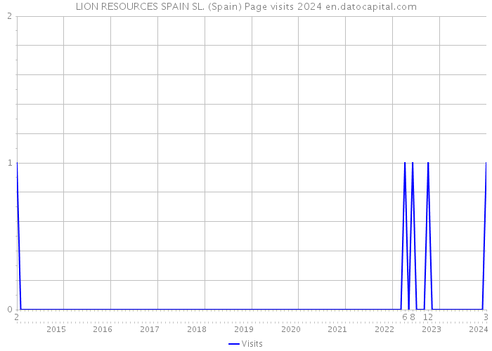 LION RESOURCES SPAIN SL. (Spain) Page visits 2024 