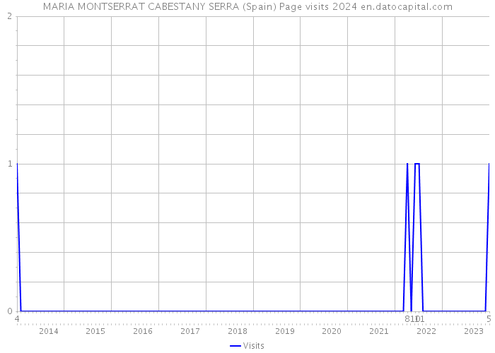MARIA MONTSERRAT CABESTANY SERRA (Spain) Page visits 2024 