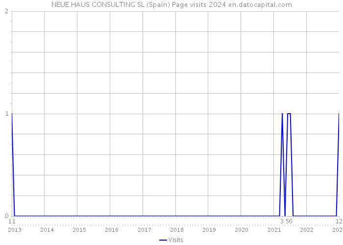 NEUE HAUS CONSULTING SL (Spain) Page visits 2024 