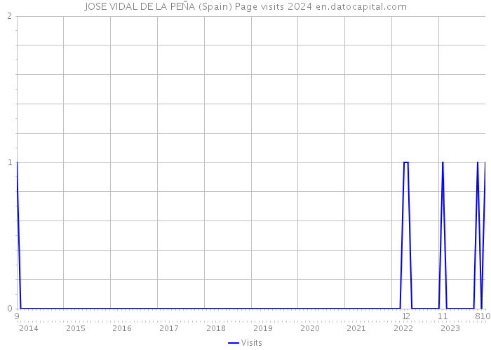 JOSE VIDAL DE LA PEÑA (Spain) Page visits 2024 