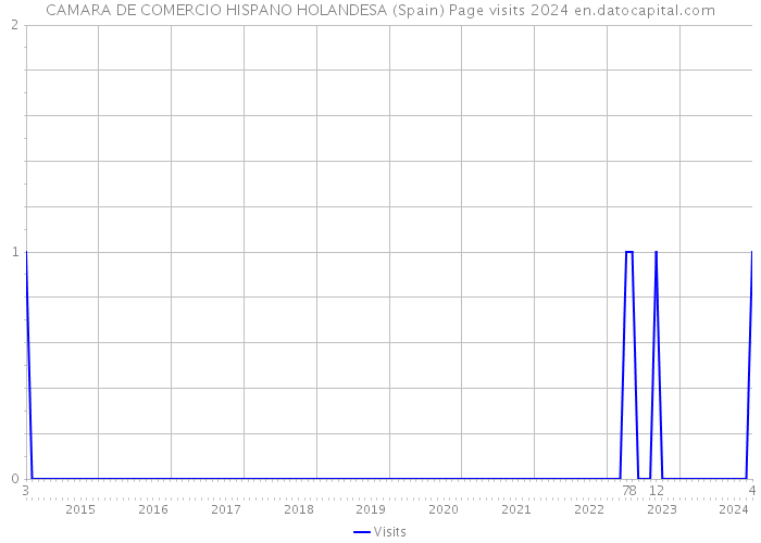 CAMARA DE COMERCIO HISPANO HOLANDESA (Spain) Page visits 2024 