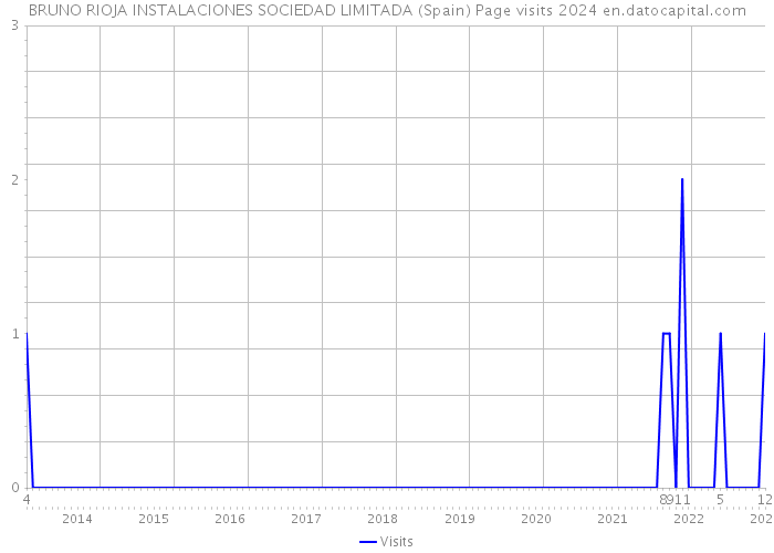 BRUNO RIOJA INSTALACIONES SOCIEDAD LIMITADA (Spain) Page visits 2024 