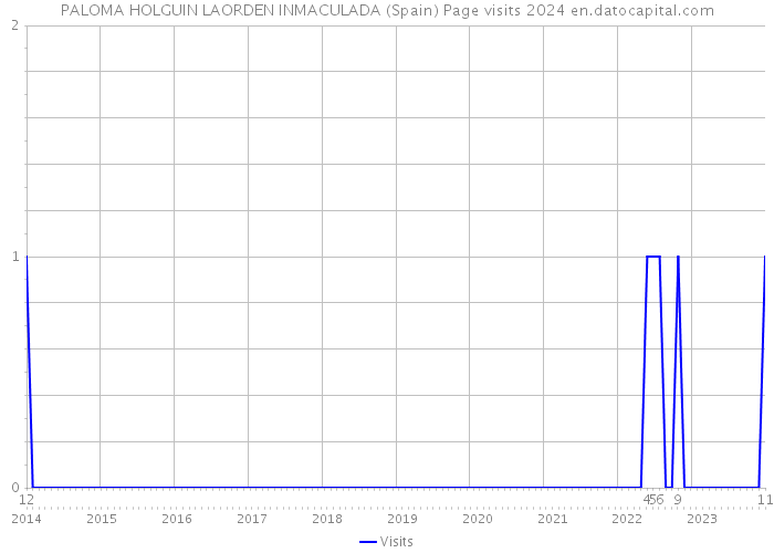 PALOMA HOLGUIN LAORDEN INMACULADA (Spain) Page visits 2024 