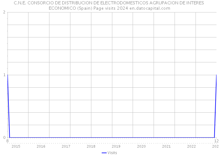 C.N.E. CONSORCIO DE DISTRIBUCION DE ELECTRODOMESTICOS AGRUPACION DE INTERES ECONOMICO (Spain) Page visits 2024 