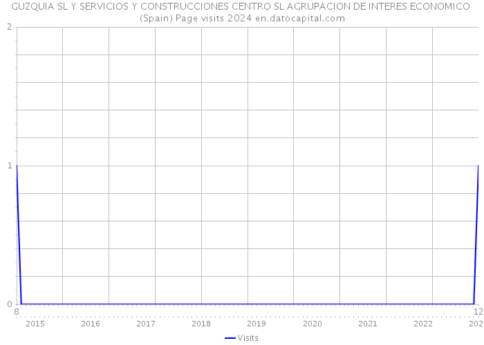 GUZQUIA SL Y SERVICIOS Y CONSTRUCCIONES CENTRO SL AGRUPACION DE INTERES ECONOMICO (Spain) Page visits 2024 