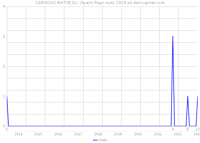 CARNICAS IRATXE S.L. (Spain) Page visits 2024 