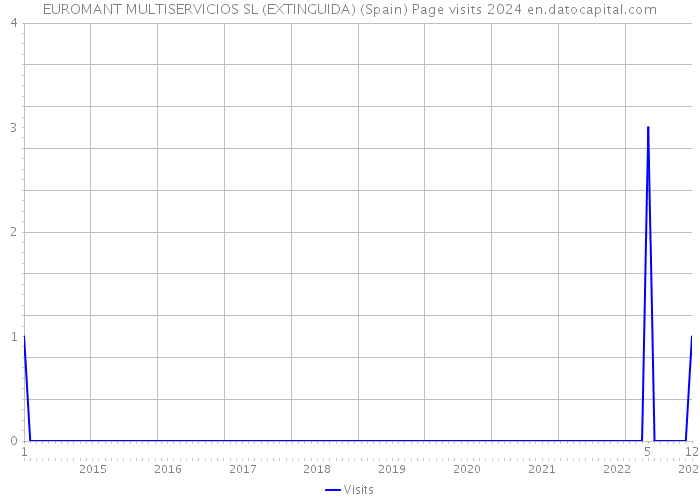 EUROMANT MULTISERVICIOS SL (EXTINGUIDA) (Spain) Page visits 2024 