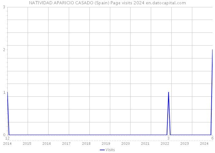 NATIVIDAD APARICIO CASADO (Spain) Page visits 2024 