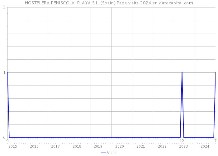 HOSTELERA PENISCOLA-PLAYA S.L. (Spain) Page visits 2024 