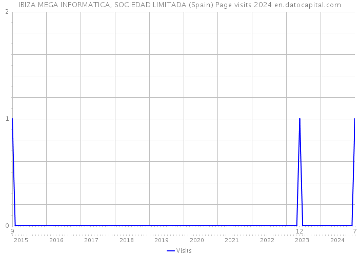 IBIZA MEGA INFORMATICA, SOCIEDAD LIMITADA (Spain) Page visits 2024 