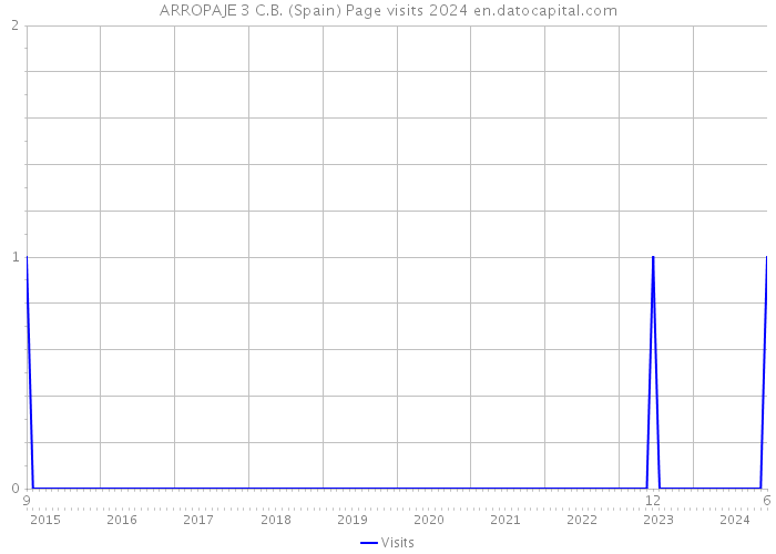 ARROPAJE 3 C.B. (Spain) Page visits 2024 