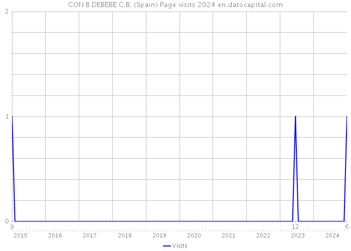 CON B DEBEBE C.B. (Spain) Page visits 2024 