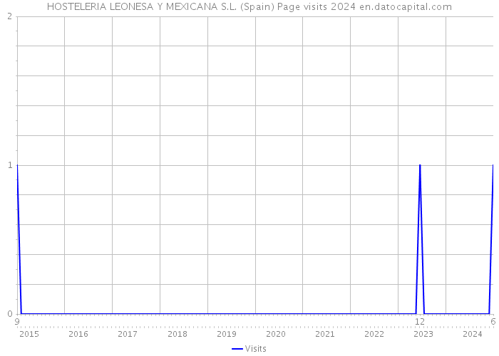 HOSTELERIA LEONESA Y MEXICANA S.L. (Spain) Page visits 2024 