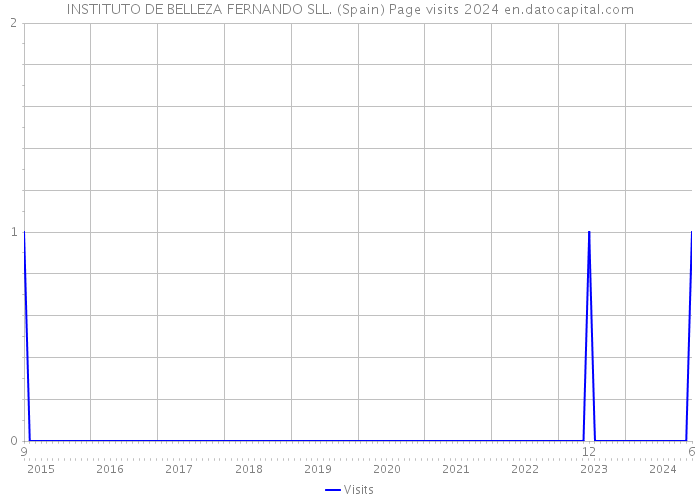 INSTITUTO DE BELLEZA FERNANDO SLL. (Spain) Page visits 2024 