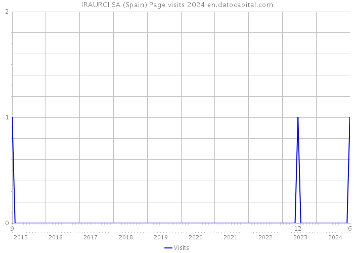 IRAURGI SA (Spain) Page visits 2024 