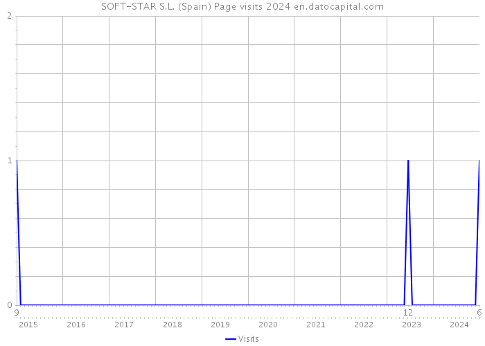 SOFT-STAR S.L. (Spain) Page visits 2024 