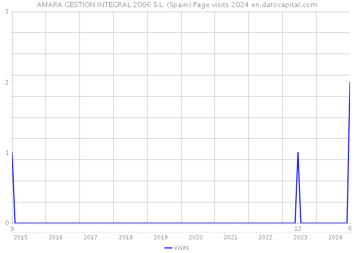 AMARA GESTION INTEGRAL 2006 S.L. (Spain) Page visits 2024 