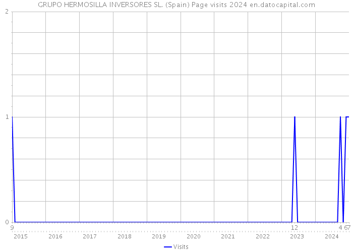 GRUPO HERMOSILLA INVERSORES SL. (Spain) Page visits 2024 