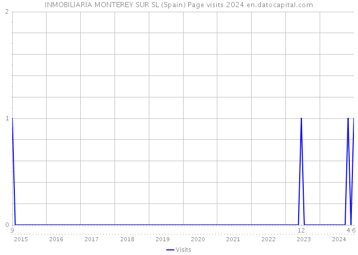 INMOBILIARIA MONTEREY SUR SL (Spain) Page visits 2024 