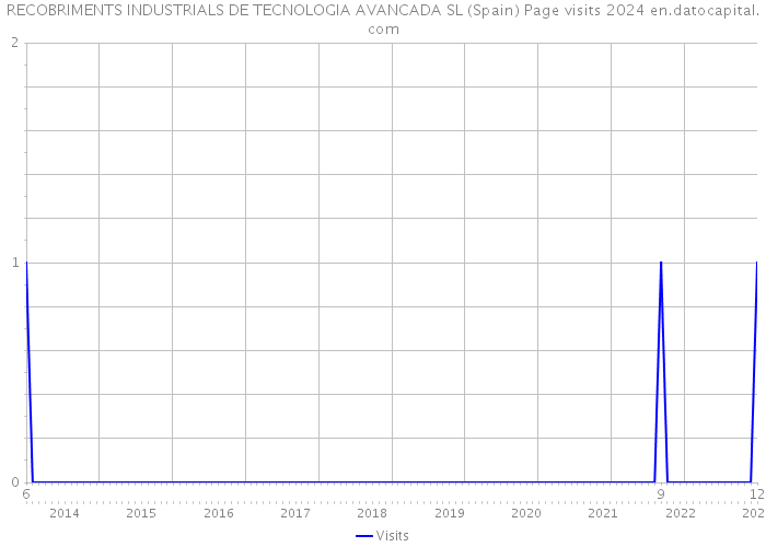 RECOBRIMENTS INDUSTRIALS DE TECNOLOGIA AVANCADA SL (Spain) Page visits 2024 