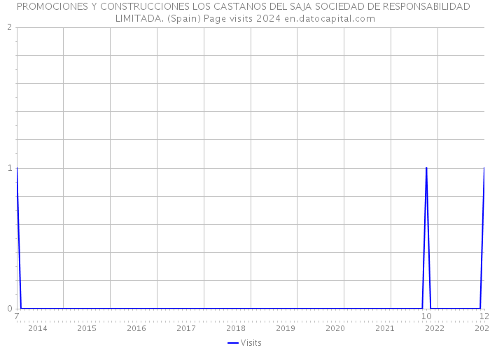 PROMOCIONES Y CONSTRUCCIONES LOS CASTANOS DEL SAJA SOCIEDAD DE RESPONSABILIDAD LIMITADA. (Spain) Page visits 2024 