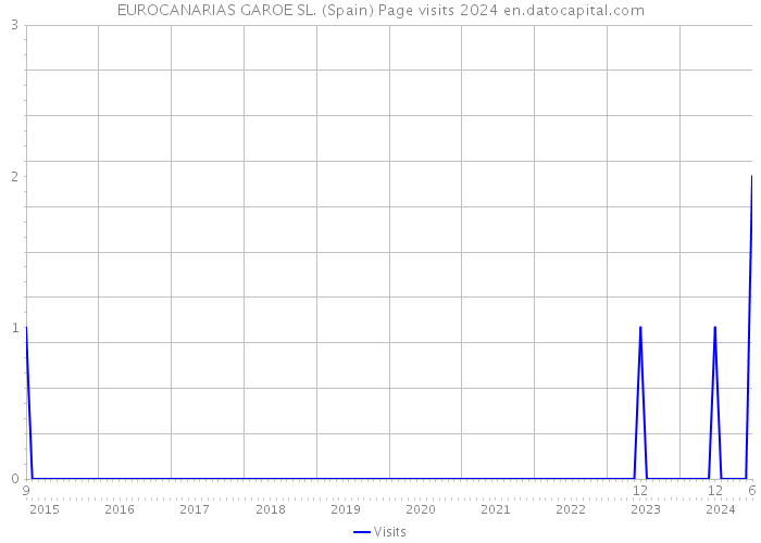 EUROCANARIAS GAROE SL. (Spain) Page visits 2024 