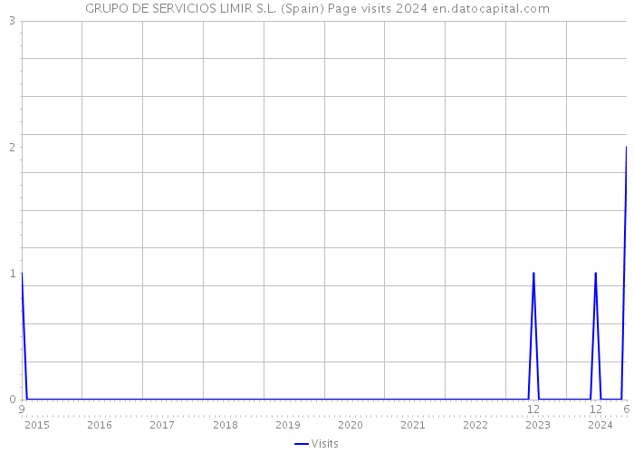 GRUPO DE SERVICIOS LIMIR S.L. (Spain) Page visits 2024 