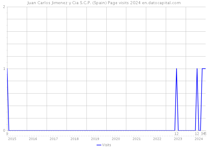 Juan Carlos Jimenez y Cia S.C.P. (Spain) Page visits 2024 