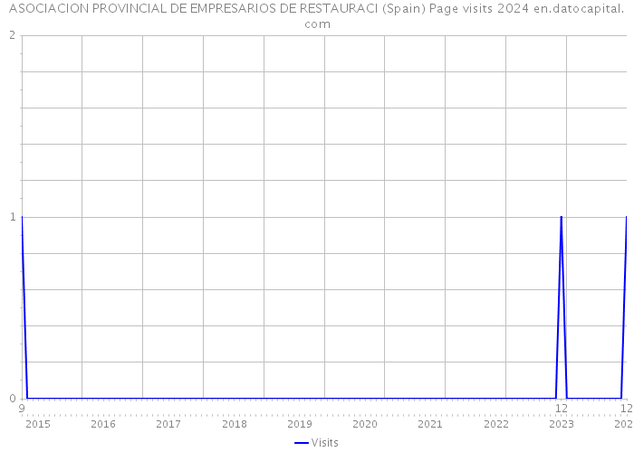 ASOCIACION PROVINCIAL DE EMPRESARIOS DE RESTAURACI (Spain) Page visits 2024 