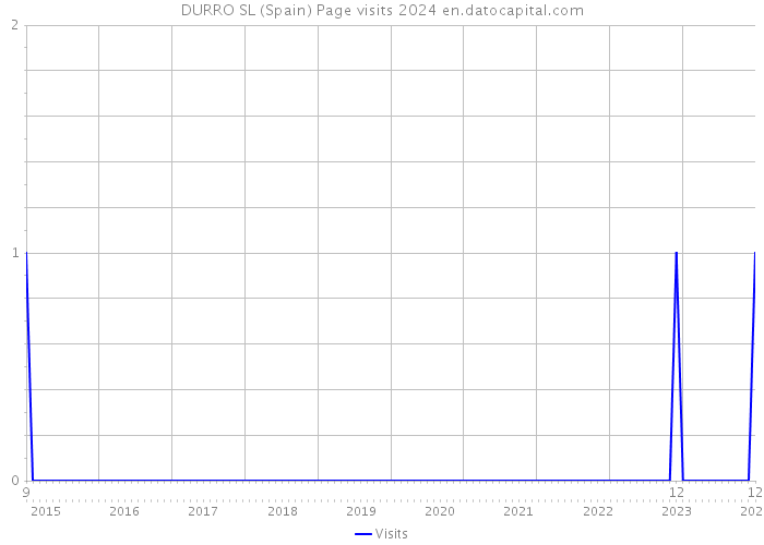 DURRO SL (Spain) Page visits 2024 