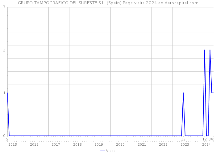 GRUPO TAMPOGRAFICO DEL SURESTE S.L. (Spain) Page visits 2024 