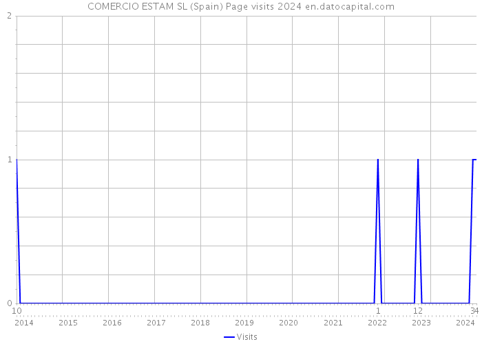COMERCIO ESTAM SL (Spain) Page visits 2024 