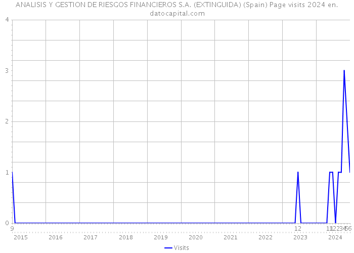 ANALISIS Y GESTION DE RIESGOS FINANCIEROS S.A. (EXTINGUIDA) (Spain) Page visits 2024 
