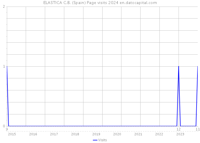 ELASTICA C.B. (Spain) Page visits 2024 