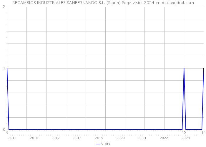 RECAMBIOS INDUSTRIALES SANFERNANDO S.L. (Spain) Page visits 2024 