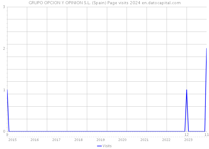 GRUPO OPCION Y OPINION S.L. (Spain) Page visits 2024 