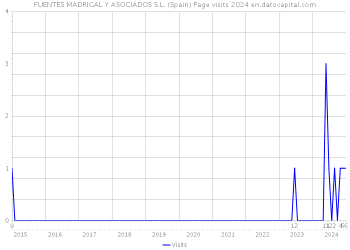FUENTES MADRIGAL Y ASOCIADOS S.L. (Spain) Page visits 2024 