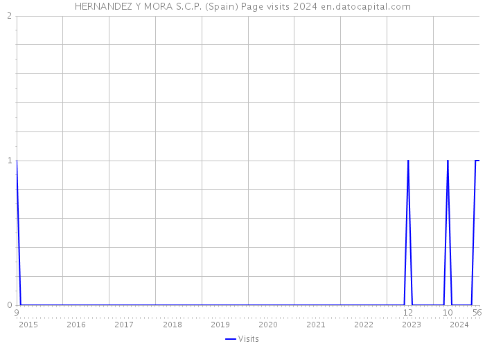 HERNANDEZ Y MORA S.C.P. (Spain) Page visits 2024 