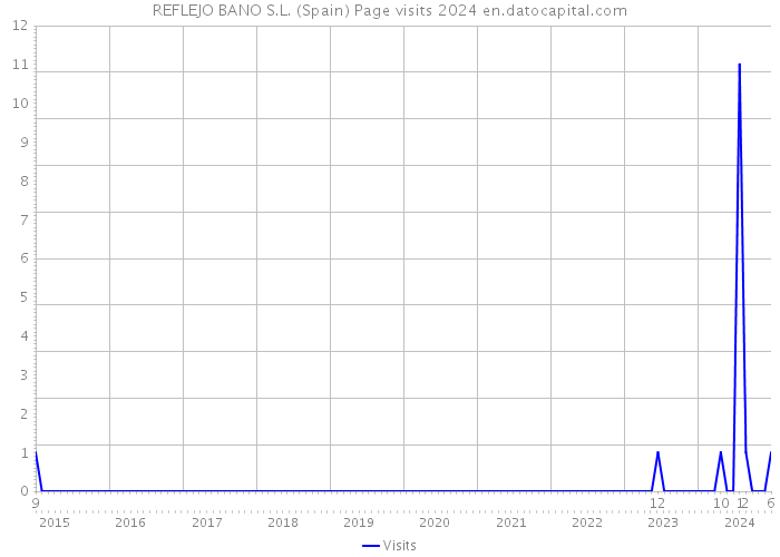 REFLEJO BANO S.L. (Spain) Page visits 2024 