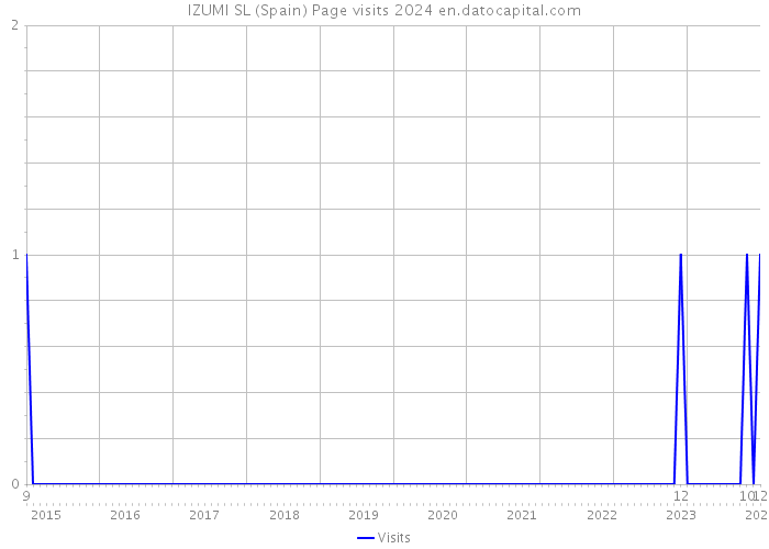 IZUMI SL (Spain) Page visits 2024 