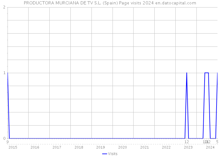 PRODUCTORA MURCIANA DE TV S.L. (Spain) Page visits 2024 