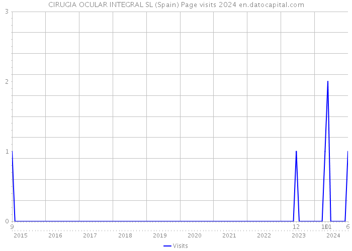 CIRUGIA OCULAR INTEGRAL SL (Spain) Page visits 2024 